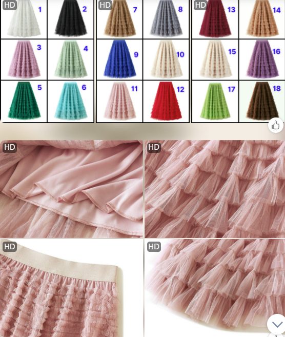 Chân váy lưới voan mềm 3 tầng dáng dài dễ thương VAY29 Free size | Lazada.vn