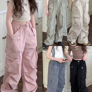 QUẦN ỐNG RỘNG TÚI HỘP BÉ GÁI SZ ĐAI