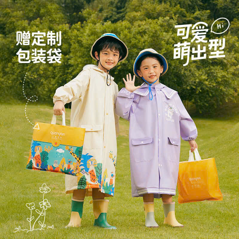 ÁO MƯA CHO BÉ CÓ CHỖ ĐEO BALO