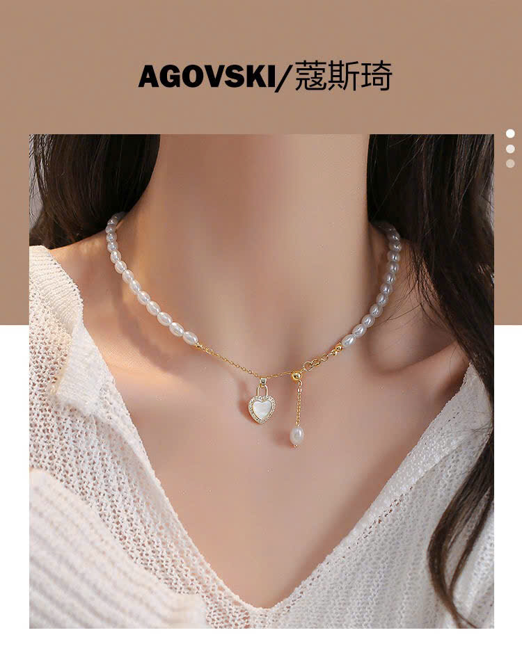 VÒNG CỔ NGỌC TRAI THẬT HÃNG AGOVSKI