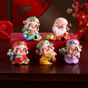 BỘ TƯỢNG 5 ÔNG THẦN TÀI NGŨ PHÚC