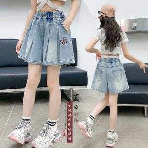 QUẦN SHORT DENIM XẾP LY BG