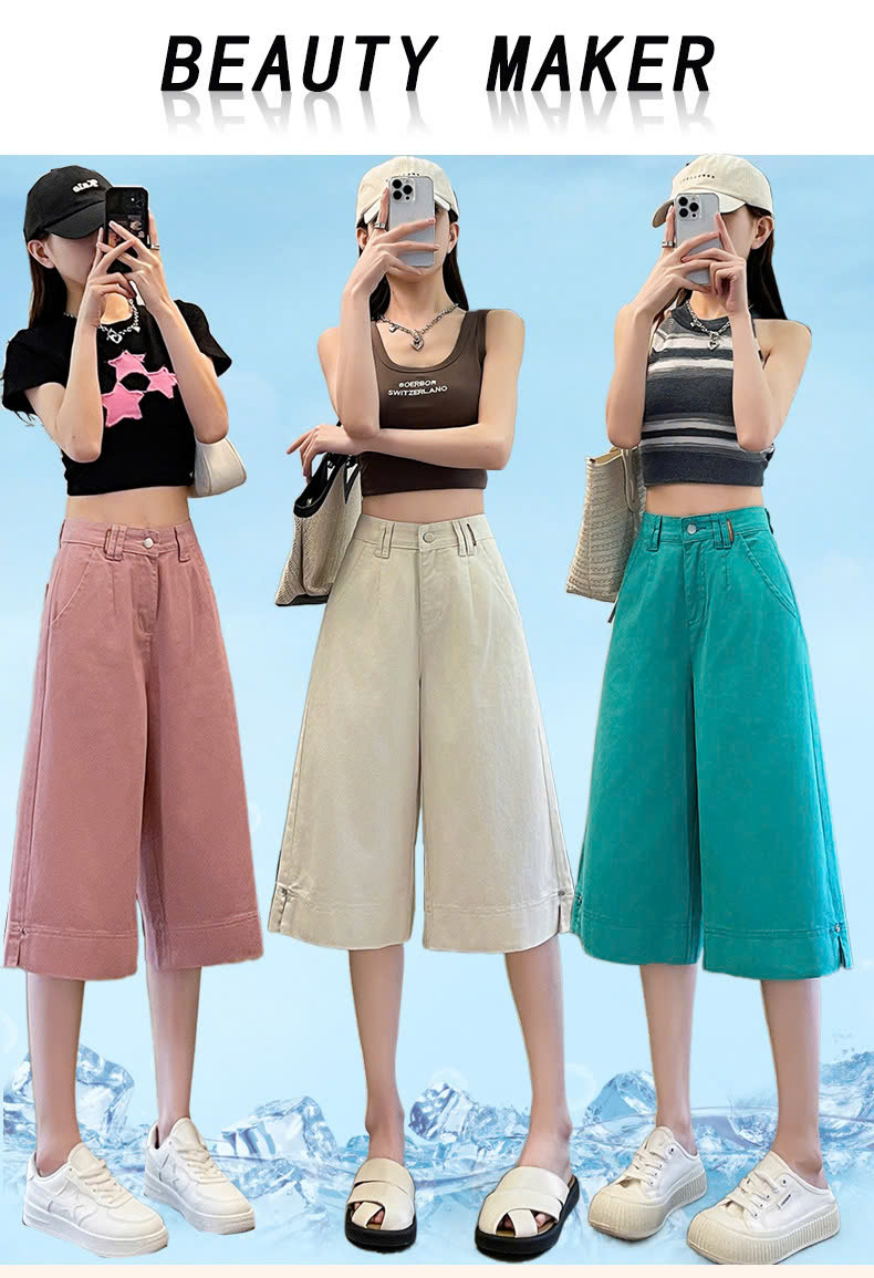 QUẦN JEANS ỐNG LỬNG CHO NỮ
