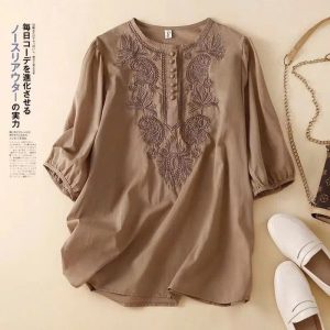 ÁO THÊU NỔI TAY LỠ