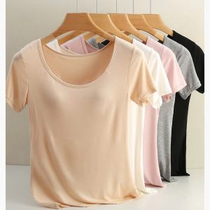 ÁO CỘC TAY NỮ KÈM BRA