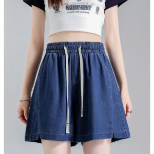 SHORT JEANS CẠP CHUN