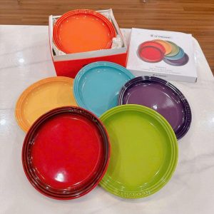 BỘ 6 ĐĨA SỨ LE CREUSET RAINBOW