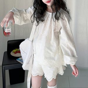 SET ÁO QUẦN THÊU HOA SIZE ĐẠI