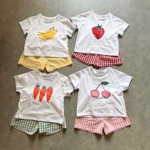 SET BỘ HỌA TIẾT CỦ QUẢ CUTE CHO BÉ