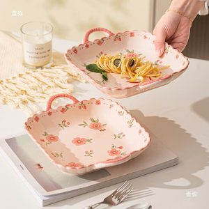 COMBO 2 CHIẾC ĐĨA VUÔNG 2 QUAI