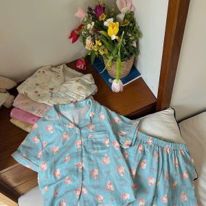 BỘ PYJAMA HOẠ TIẾT NGẮN AMBB