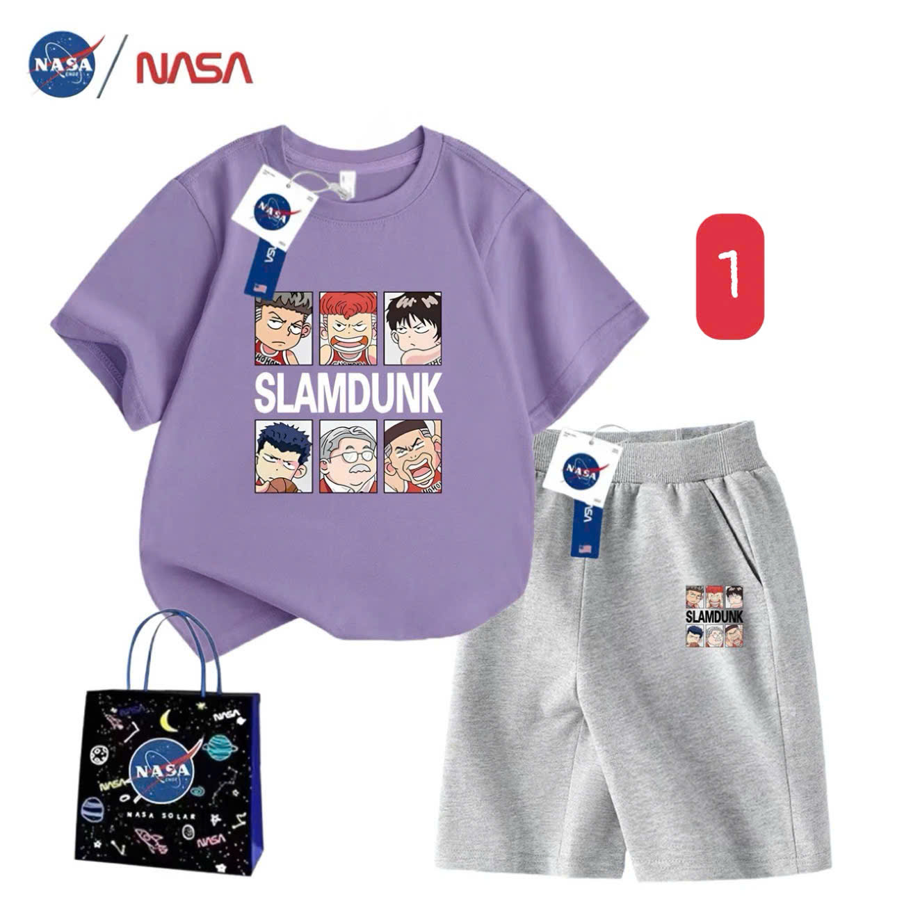 SET QUẦN SHORT ÁO THUN NHÀ NASA