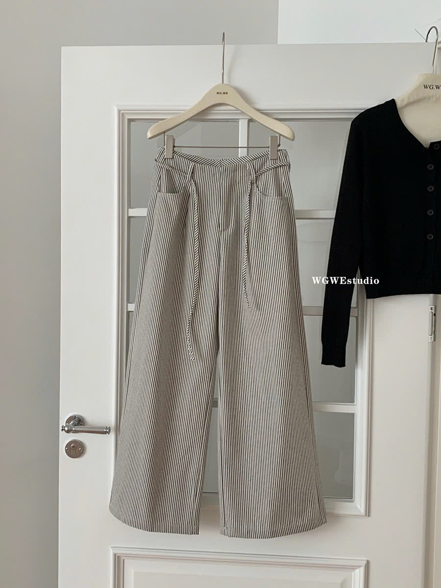 QUẦN KẺ SUÔNG KÈM DÂY NHÀ WGWE