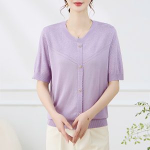 ÁO LEN DỆT KIM CỘC TAY