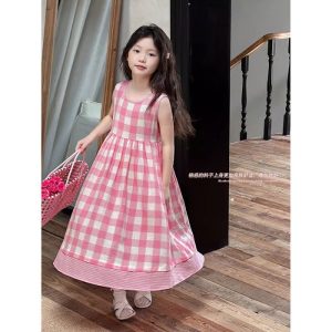 ‼️ ‼️ VÁY CARO HỒNG BG