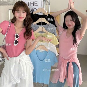 ÁO THUN TĂM CỔ V NỮ THE LIMON