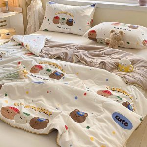CHĂN HÈ COTTON SỢI ĐẬU NÀNH