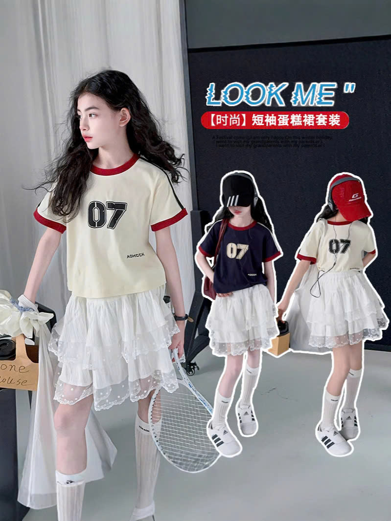 SET ÁO THỂ THAO SỐ 07 MIX CHÂN VÁY REN TẦNG