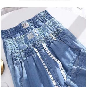 QUẦN JEAN DENIM ỐNG SUÔNG NỮ