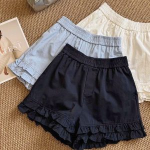 QUẦN SHORT ỐNG RỘNG VIỀN BÈO ANNA