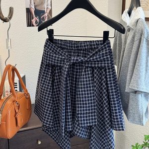 CHÂN VÁY CARO BUỘC DÂY HÀN QUỐC