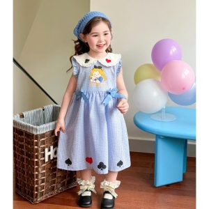 VÁY CÔNG CHÚA ALICE KẺ CARO