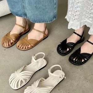 DÉP SANDAL RỌ QUAI MẢNH CHO NỮ