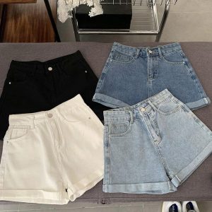 QUẦN SHORT NỮ GẬP GẤU