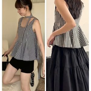 ÁO KẺ KIỂU HÀN QUỐC