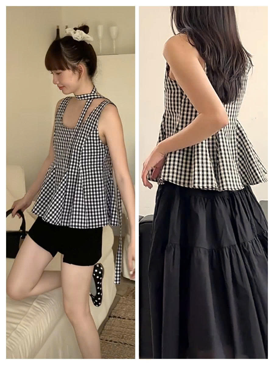 ÁO KẺ KIỂU HÀN QUỐC