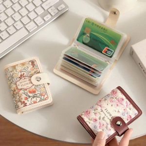 VÍ ĐỂ CARD HỌA TIẾT HOA VINTAGE