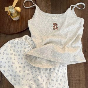 SET BỘ 2 DÂY THÊU GẤU