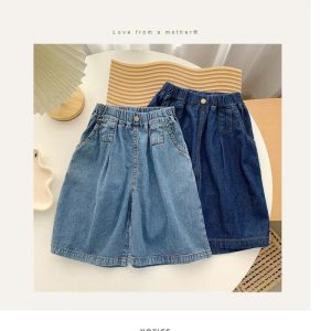 Quần short jean bé gái 2 màu siêu hot