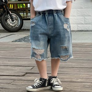 QUẦN SHORT JEAN RÁCH BT