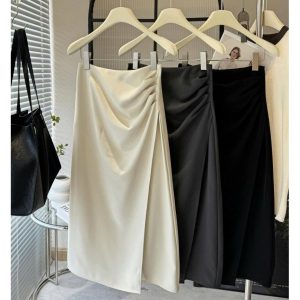 CHÂN VÁY ANNA NHÚN HÔNG XẺ TRƯỚC