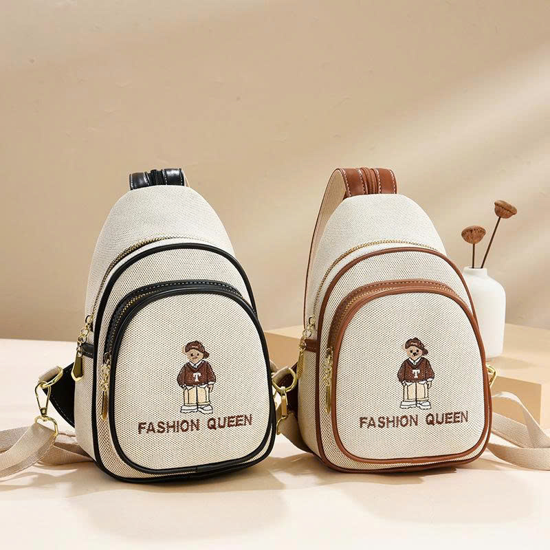 BALO MINI THÊU GẤU