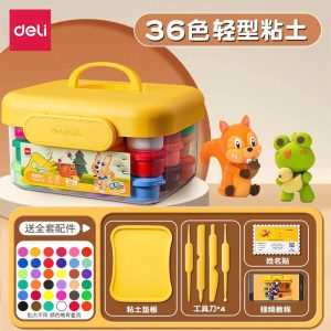 ĐẤT NẶN KHÔNG DÍNH TAY 36 màu #Deli