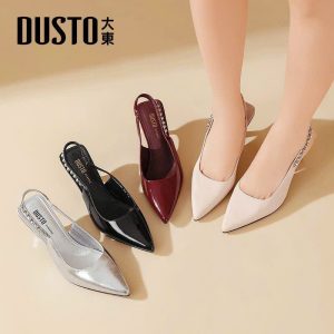 GIÀY HỞ GÓT QUAI ĐÍNH ĐÁ DUSTO