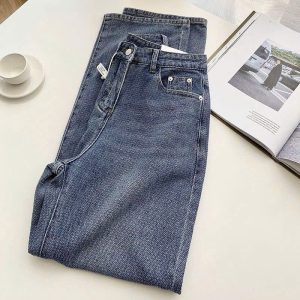 QUẦN JEAN NỮ ỐNG RỘNG HACK DÁNG
