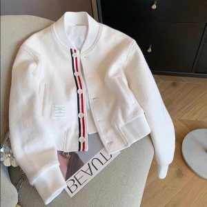 ÁO KHOÁC BOMBER NỮ TRẮNG CC