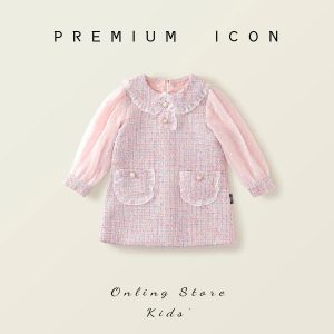 Váy hồng tay phồng nhà Premium Icon lên sale