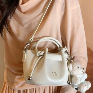 TÚI CHIO TRẮNG KÈM GẤU BÔNG