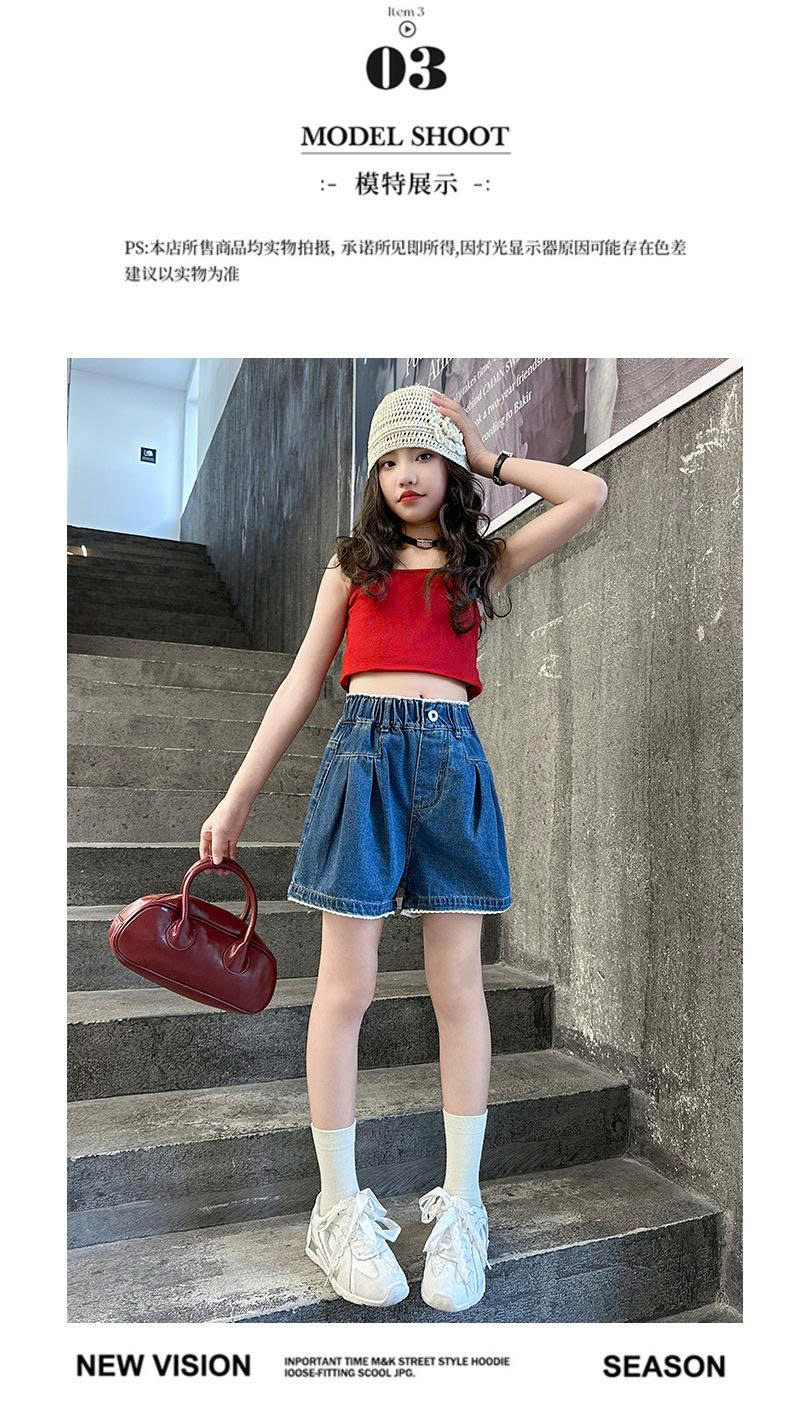QUẦN SHORT JEAN CHO BÉ GÁI