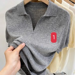 ÁO MONTOGHI KÉO KHÓA CỔ POLO