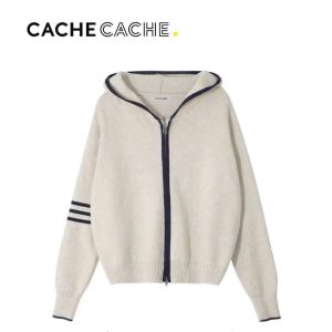 ÁO KHOÁC LEN CÓ MŨ CACHE