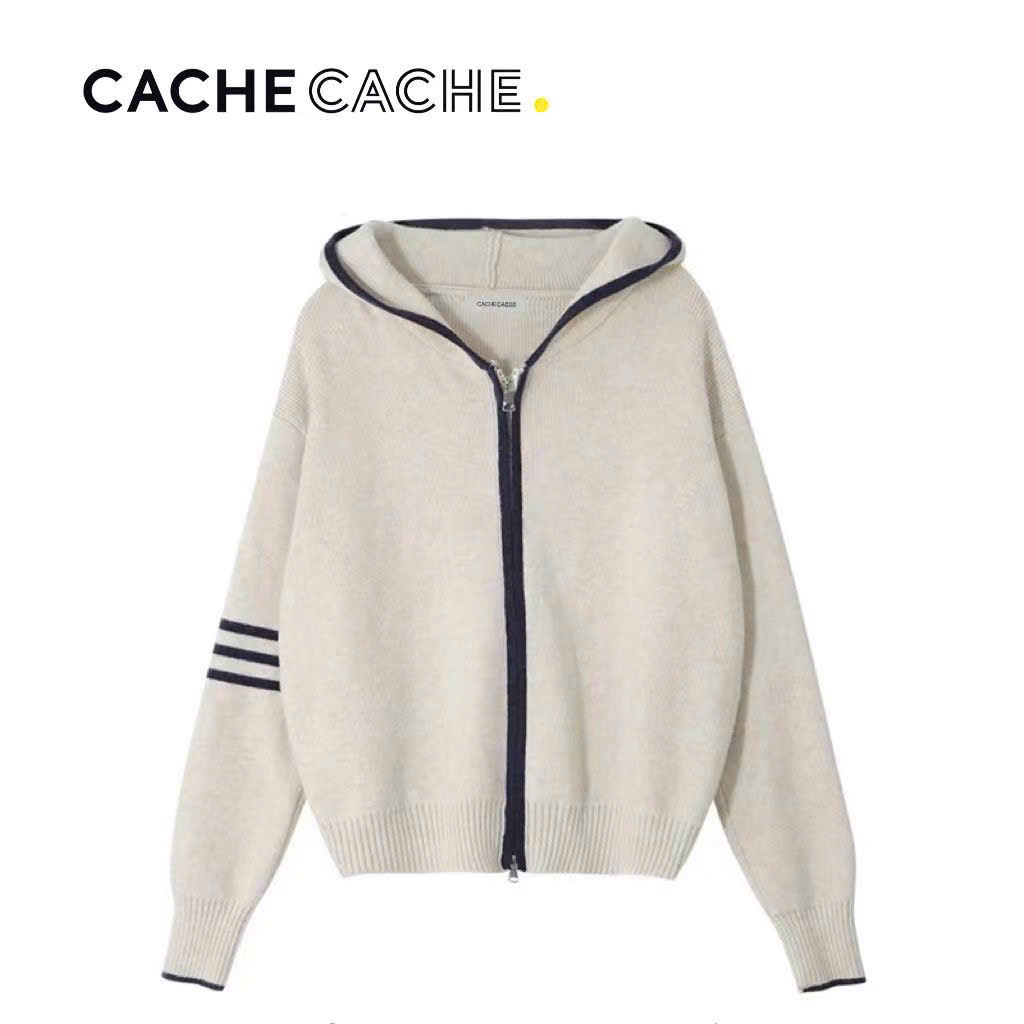 ÁO KHOÁC LEN CÓ MŨ CACHE