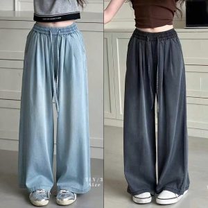 QUẦN SUÔNG JEAN GIẤY TENCEL BÉ GÁI