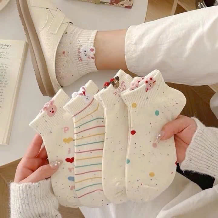 SET 10 ĐÔI TẤT CUTE CHO NỮ