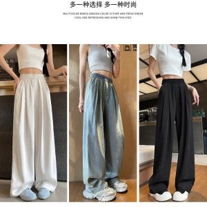 QUẦN JEANS TENCEL ỐNG RỘNG