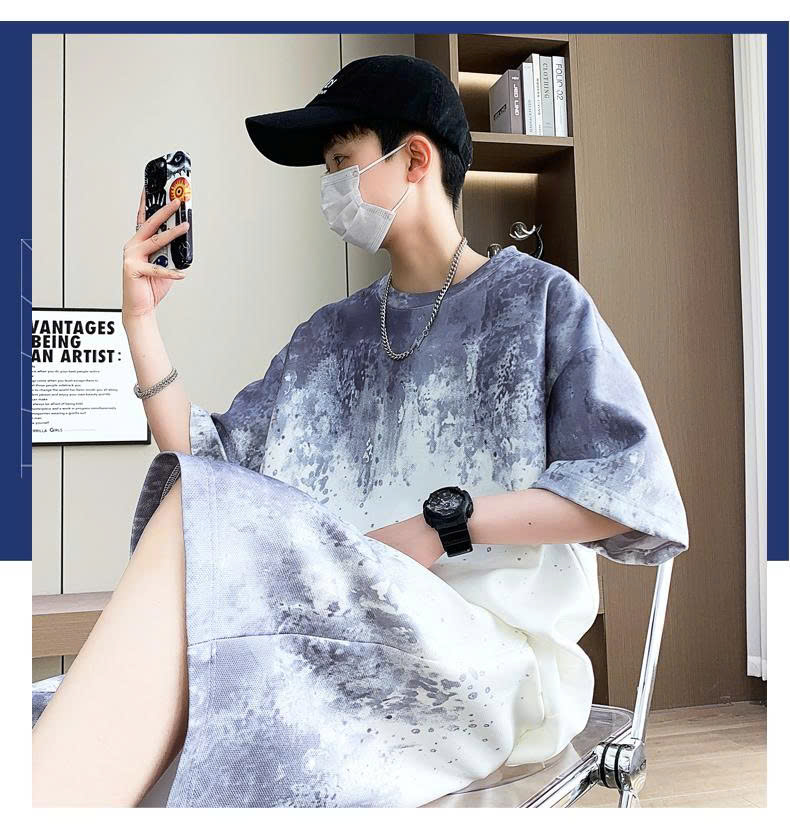 BỘ THUN MÀU LOANG SIÊU ĐẠI BỰ CHO BÉ TRAI